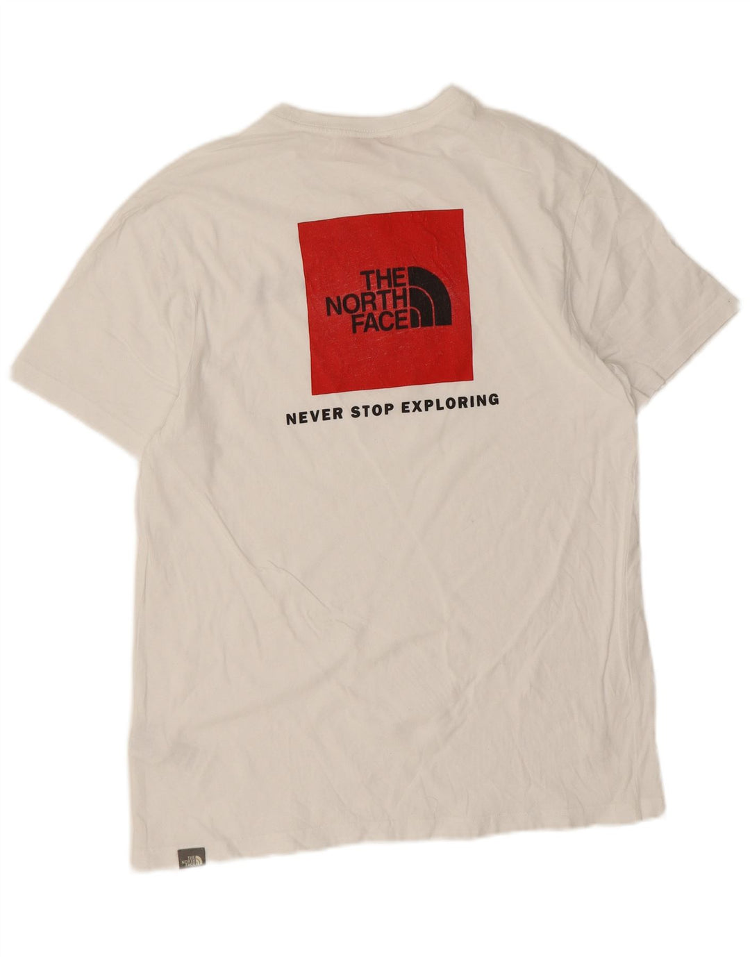 Męski T-shirt z grafiką The North Face, średni biały, bawełniany