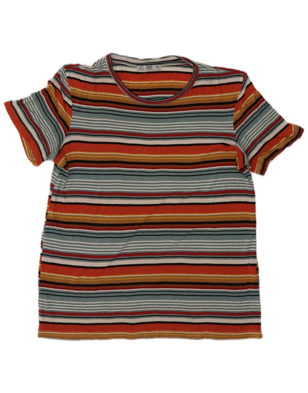 T-shirt damski Zara Top UK 12 Średnie, wielokolorowe paski z wiskozy