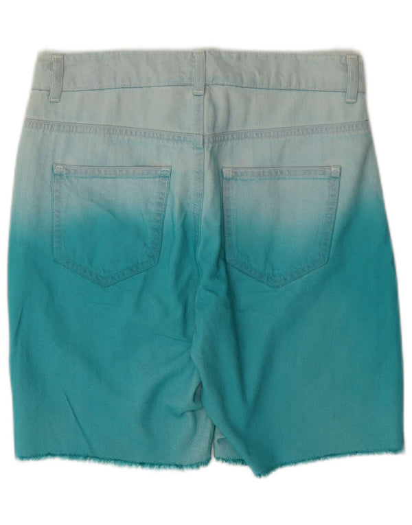 Damskie spodenki jeansowe Topshop W25 XS, niebieska bawełna Tie Dye