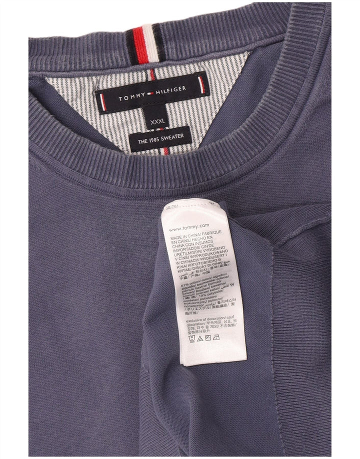 Męska bluza Tommy Hilfiger 3XL niebieska bawełna
