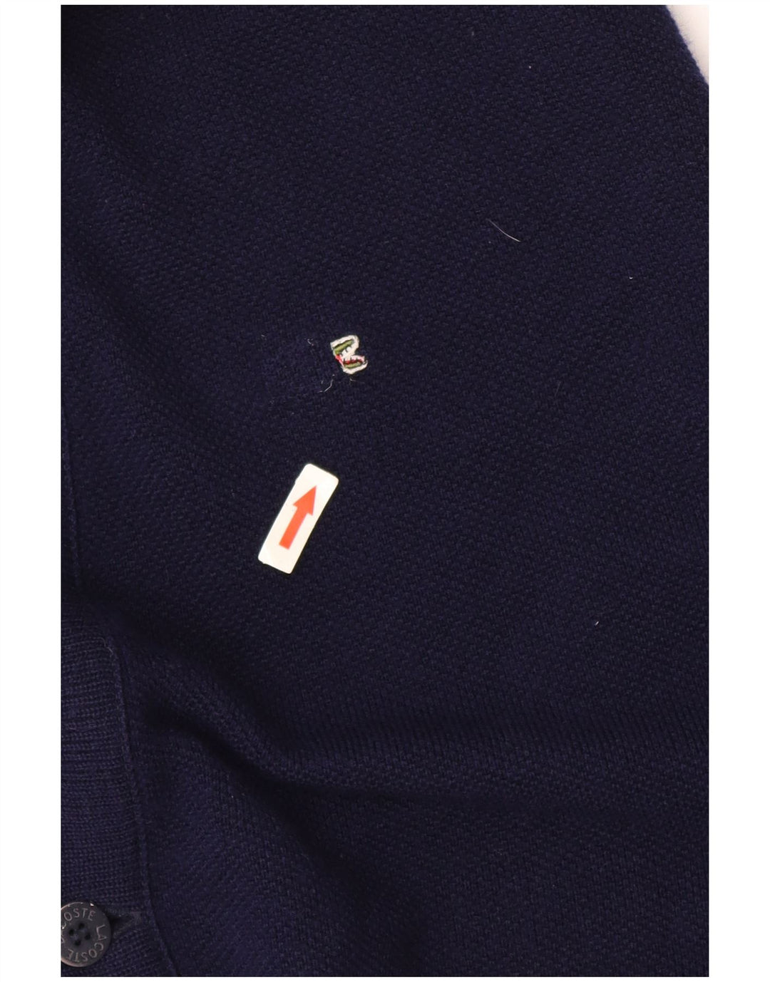 Lacoste Męski sweter rozpinany Rozmiar 6 XL Granatowa wełna