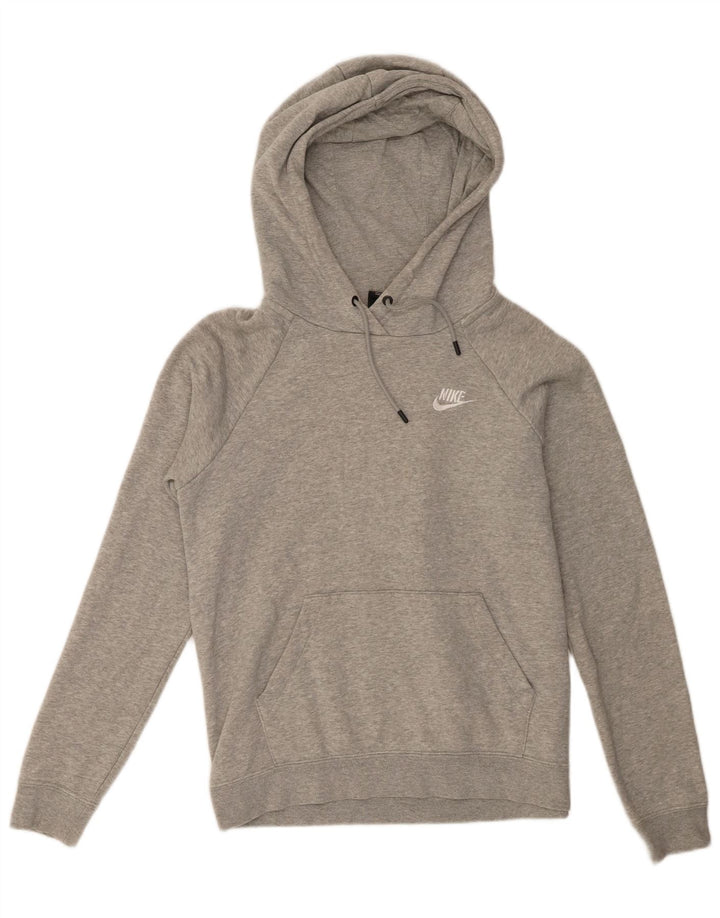 Męski sweter z kapturem Nike, mały, szary, bawełniany