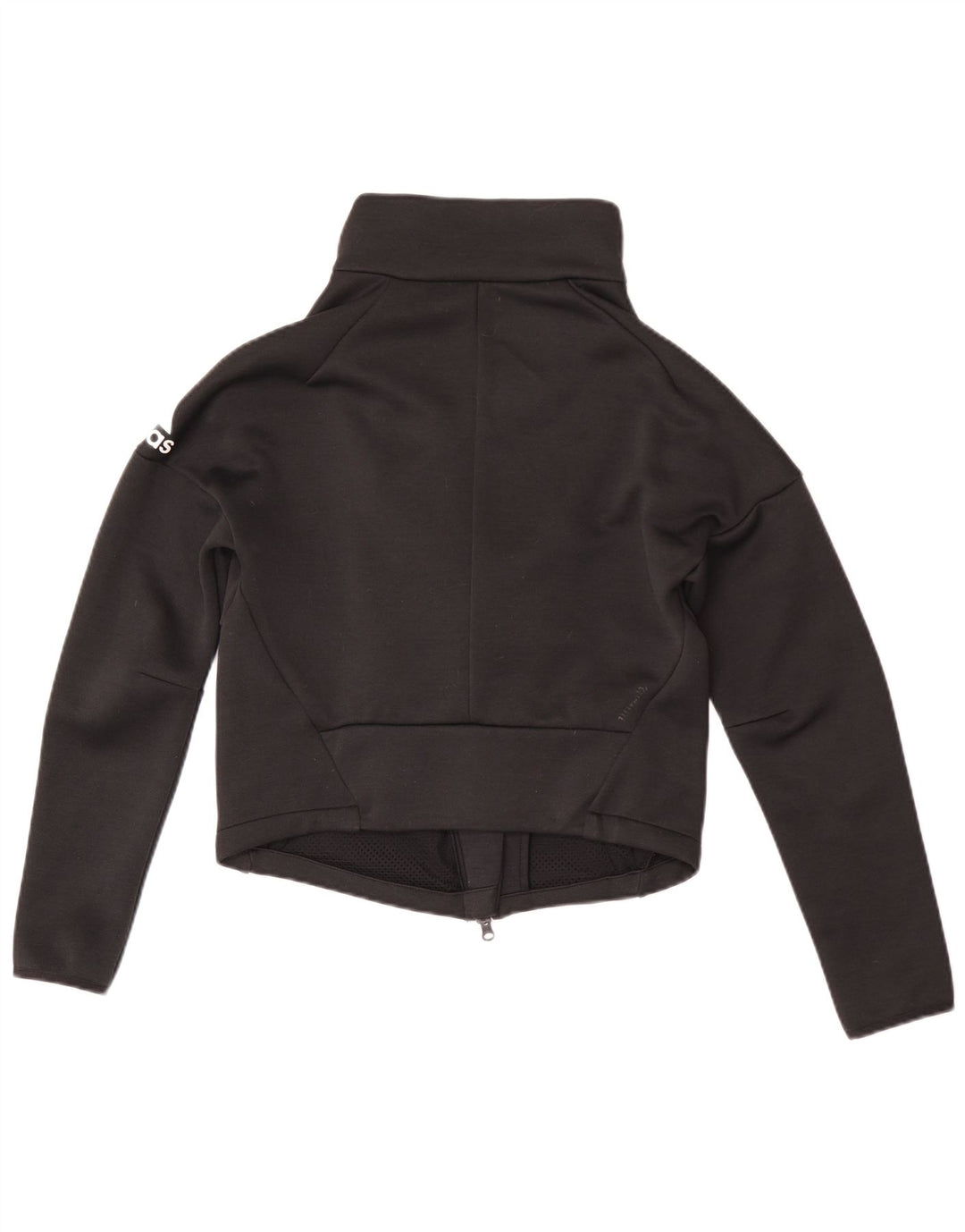 Damska bluza dresowa Adidas Crop Top Jacket UK 8/10 Mały czarny poliester