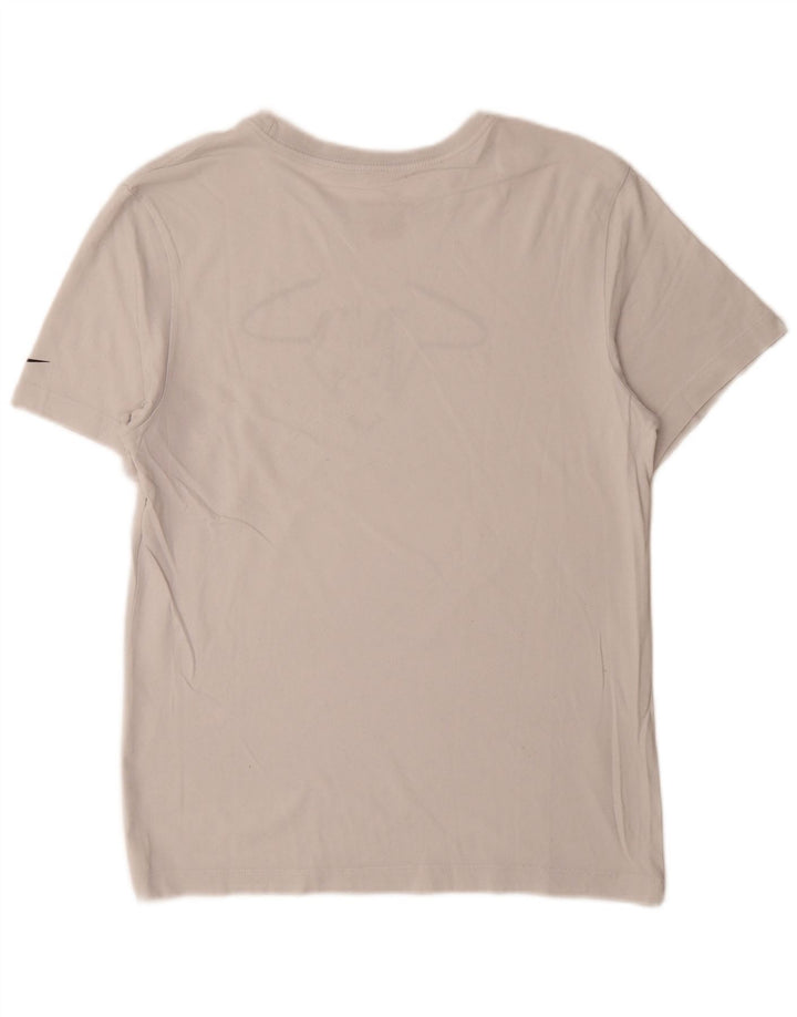 Męski T-shirt Nike Dri Fit z grafiką, mały, biały