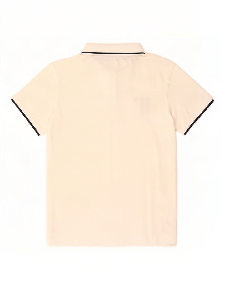 Męska koszulka polo Trussardi Jeans, średnia biała bawełna