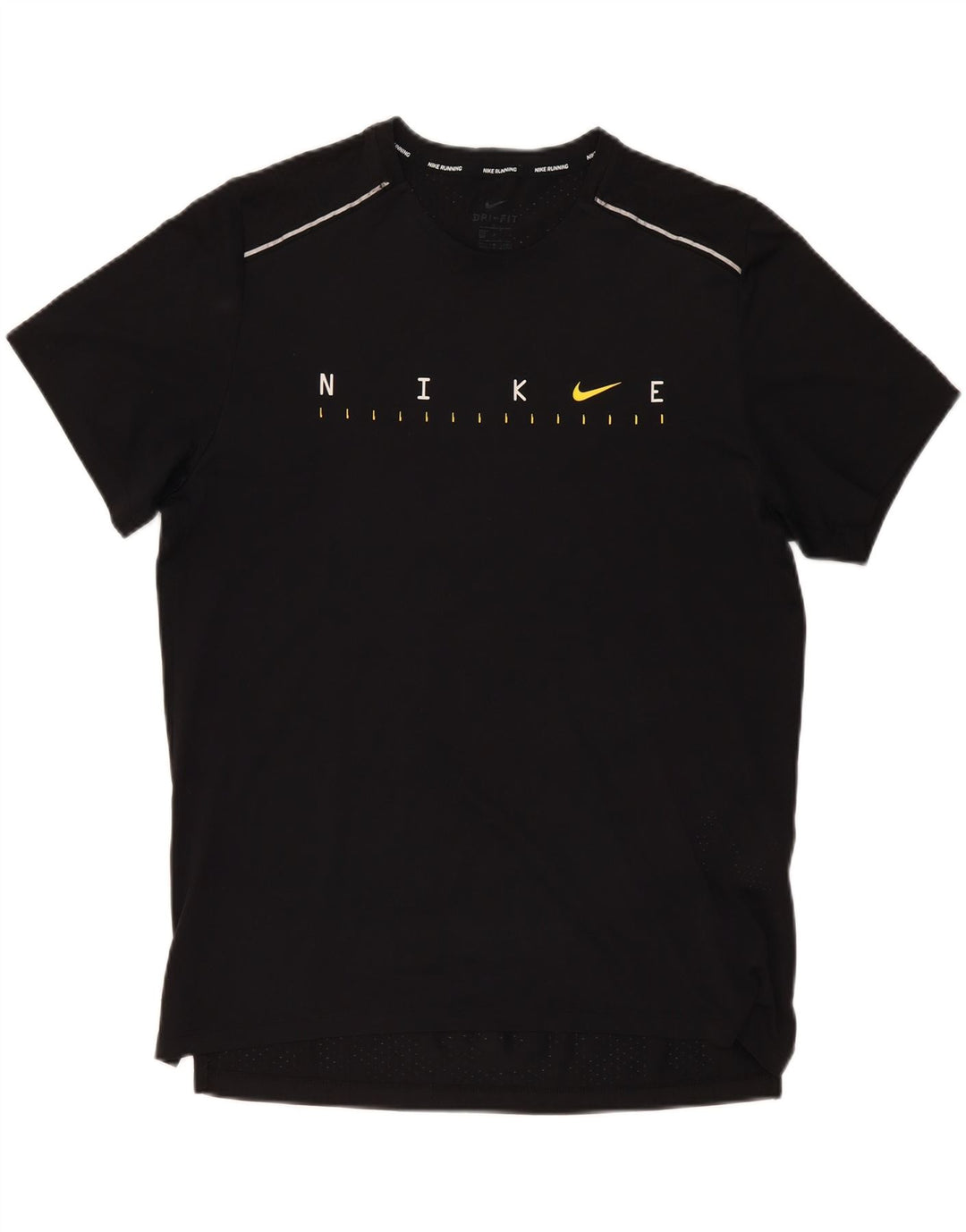 Męski T-shirt NIKE Dri Fit z grafiką, duży, czarny poliester