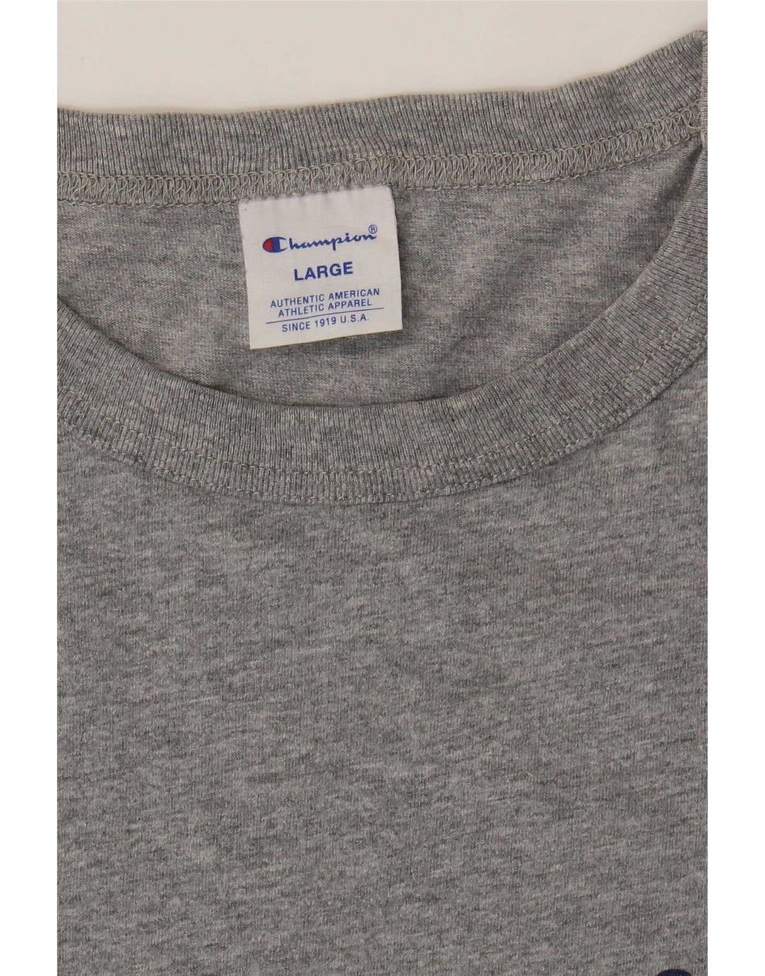 Męski T-shirt Champion z grafiką, duży, szary, nakrapiany