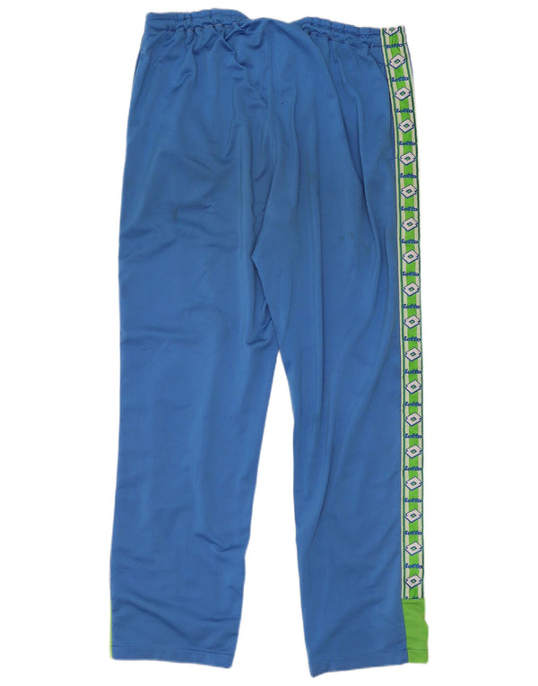 Lotto Mens Graphic Tracksuit Trousers 2XL  Blue Colourblock