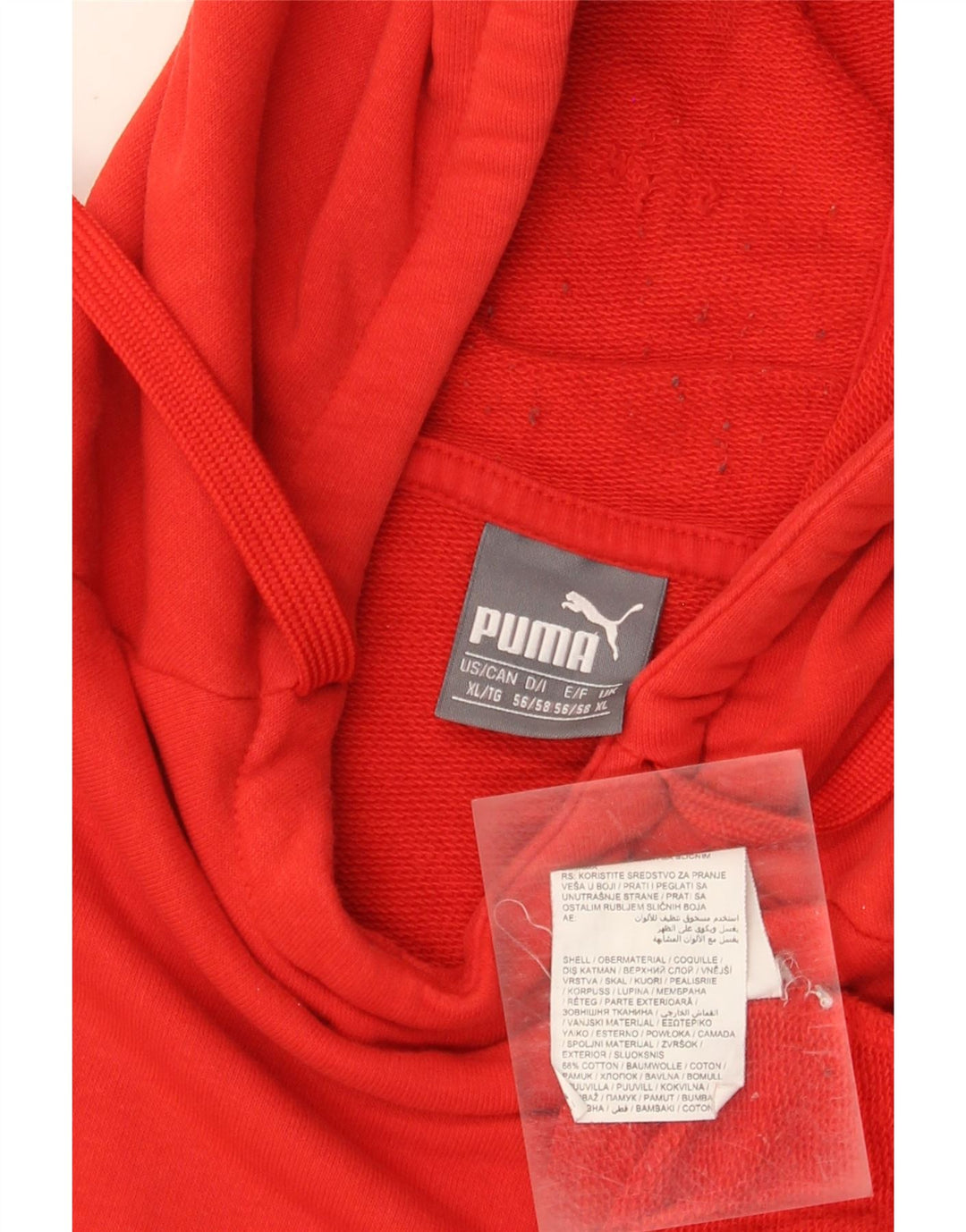 Męska bluza z kapturem Puma XL, czerwona, bawełniana