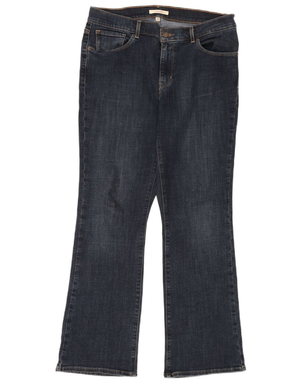 Klasyczne jeansy damskie LEVI'S Bootcut US 12, duże, W31 L30, niebieska bawełna