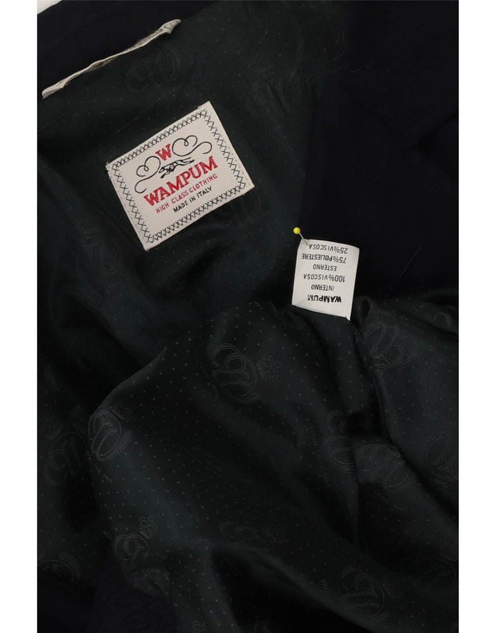 Męska kurtka bomberka Wampum UK 42 XL Granatowa wiskoza
