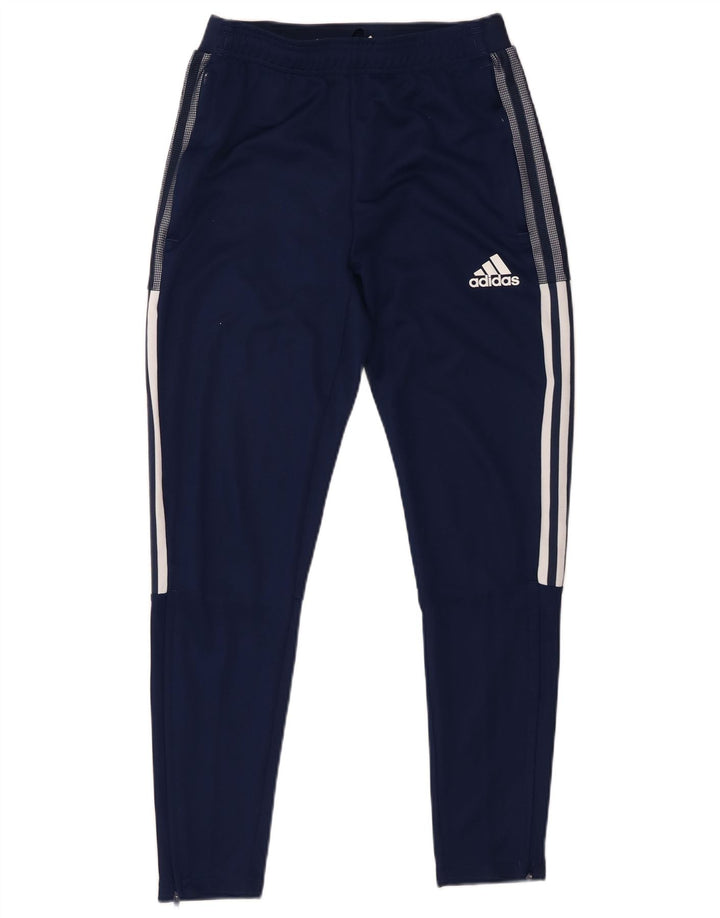 Męskie spodnie dresowe Adidas Aeroready, małe, granatowe, z poliestru