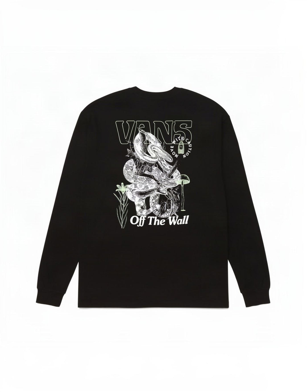 Męski top Vans z grafiką o klasycznym kroju, z długim rękawem, 2XL, czarny, bawełniany