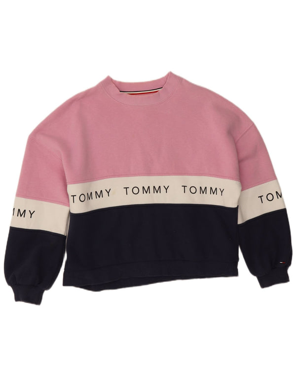 Damska bluza z grafiką Tommy Hilfiger UK 10 Small Pink