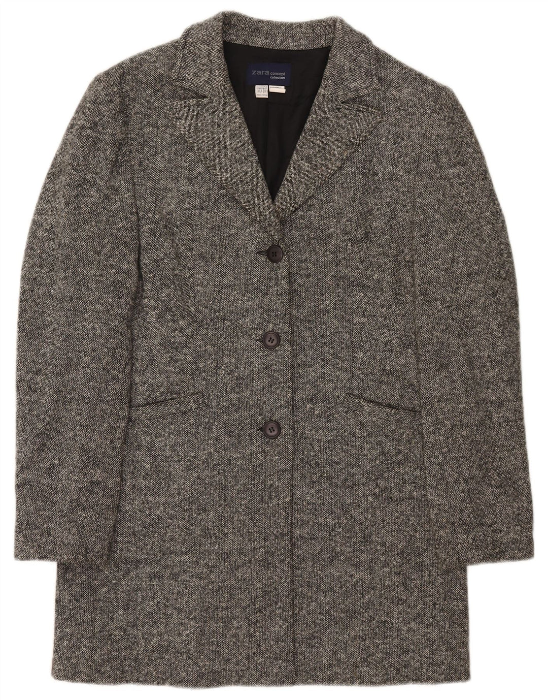 Damski płaszcz oversize Zara EU 38, mały, szary, wełniany