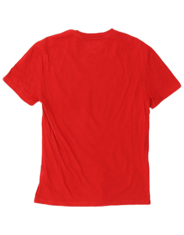 Męski T-shirt z grafiką Tommy Hilfiger o regularnym kroju, mały, czerwony