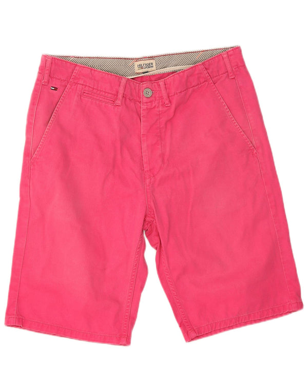 Męskie spodenki Chino Tommy Hilfiger W30 Średnioróżowy bawełniany