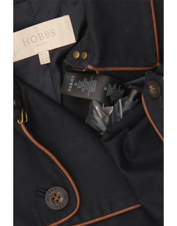 Trencz damski Hobbs UK 16, duży, granatowy, bawełniany