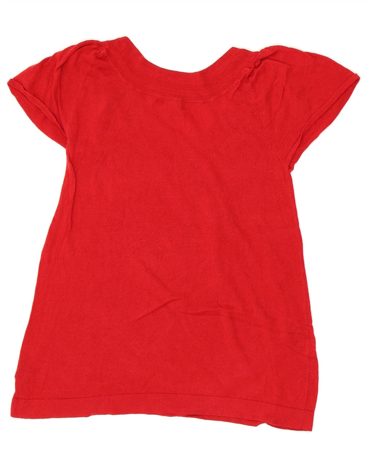 MOSSIMO Womens Blouse Top UK 8 Small Red Cotton Vintage Mossimo and Second-Hand Mossimo from Messina Hembry 