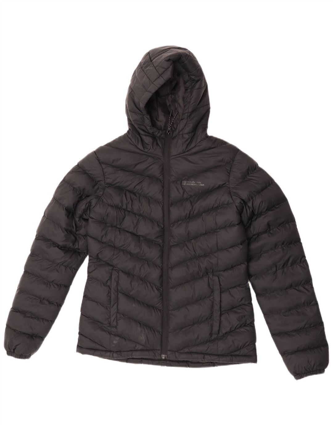 Damska ocieplana kurtka z kapturem Mountain Warehouse UK 6 XS, czarny poliester