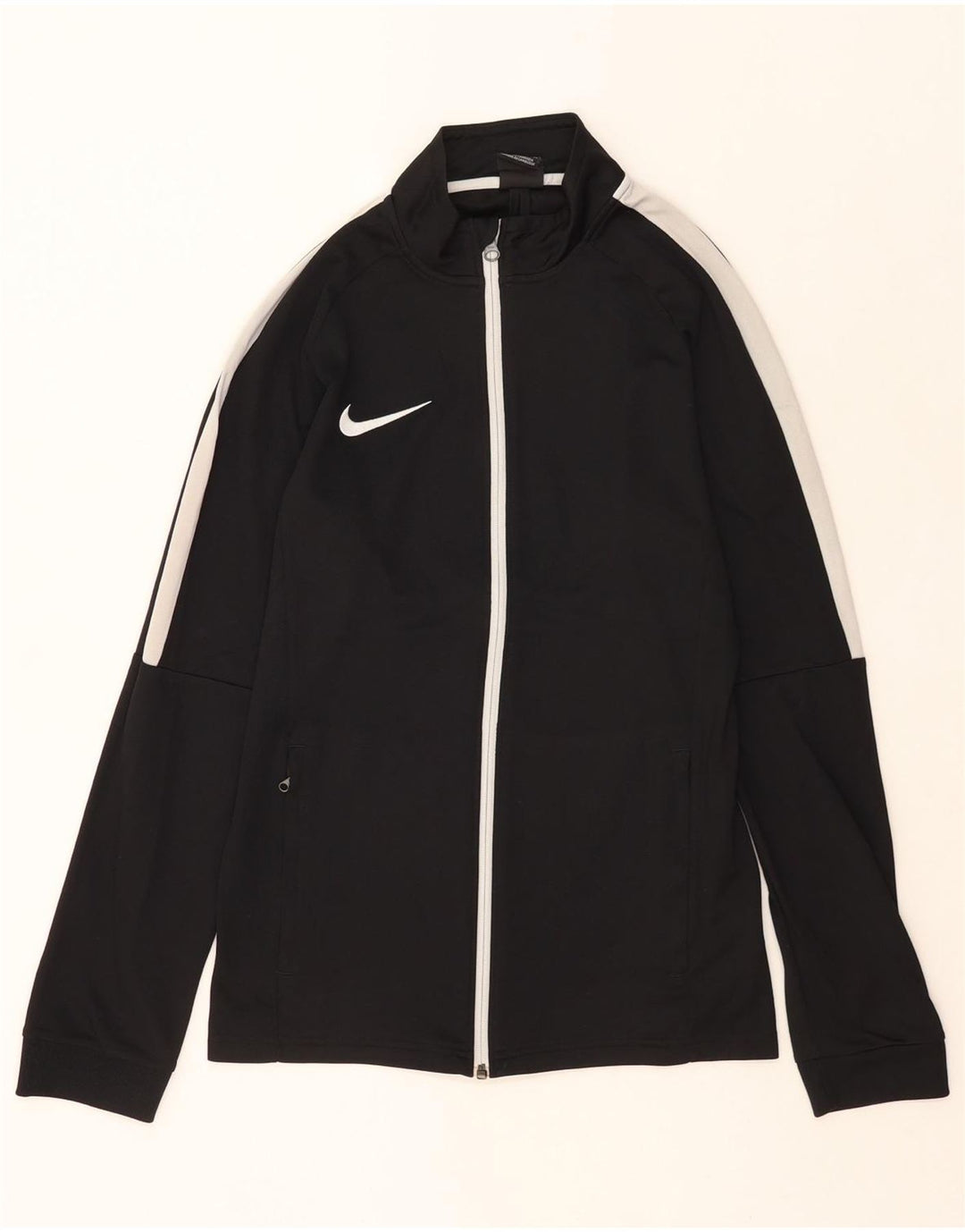 Męska kurtka dresowa Nike Dri Fit, mała, czarna, poliestrowa z blokami kolorów