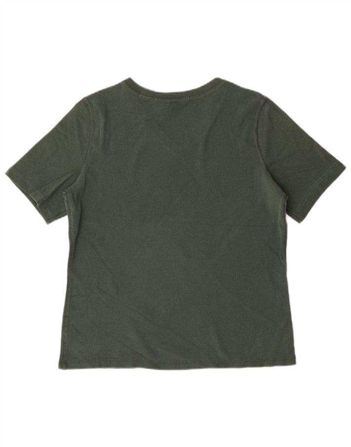 T-shirt damski EDDIE BAUER Top UK 14, średnia, zielona bawełna