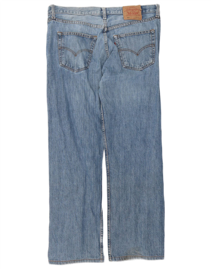 Męskie jeansy Levi's 501 Straight W38 L30 Niebieskie bawełniane
