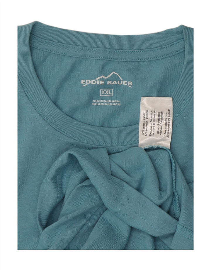 Koszulka męska EDDIE BAUER Top 2XL, niebieska, bawełniana