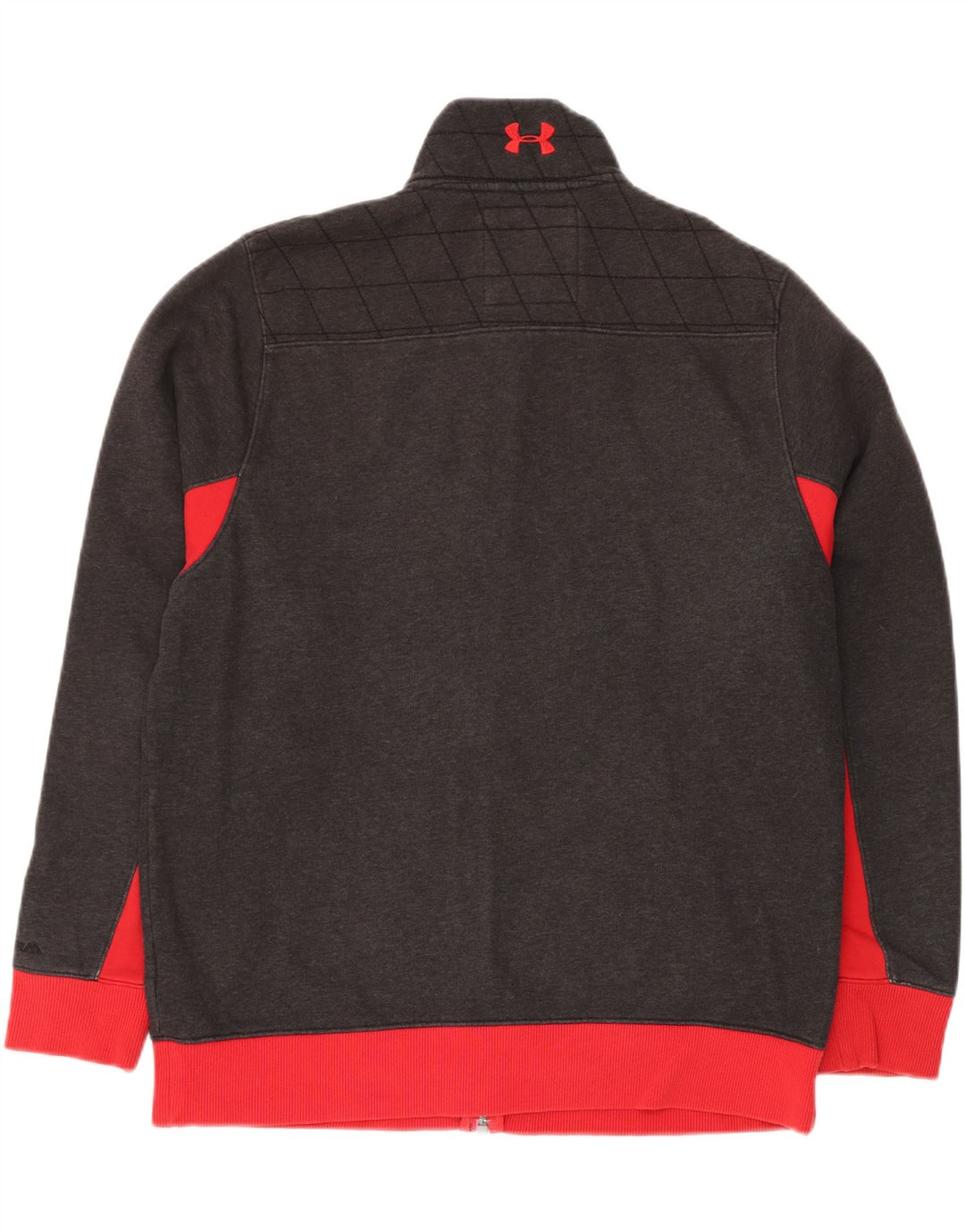 Męska kurtka dresowa UNDER ARMOUR o regularnym kroju, w dużych szarych blokach kolorów