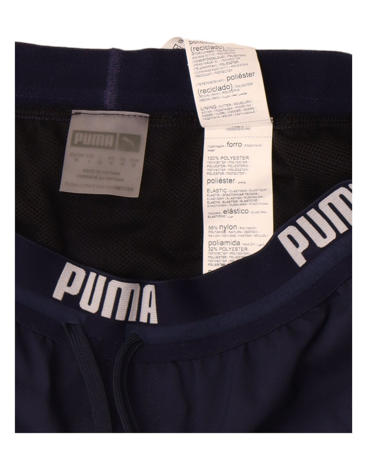 Męskie spodenki sportowe Puma z grafiką, średni granatowy poliester