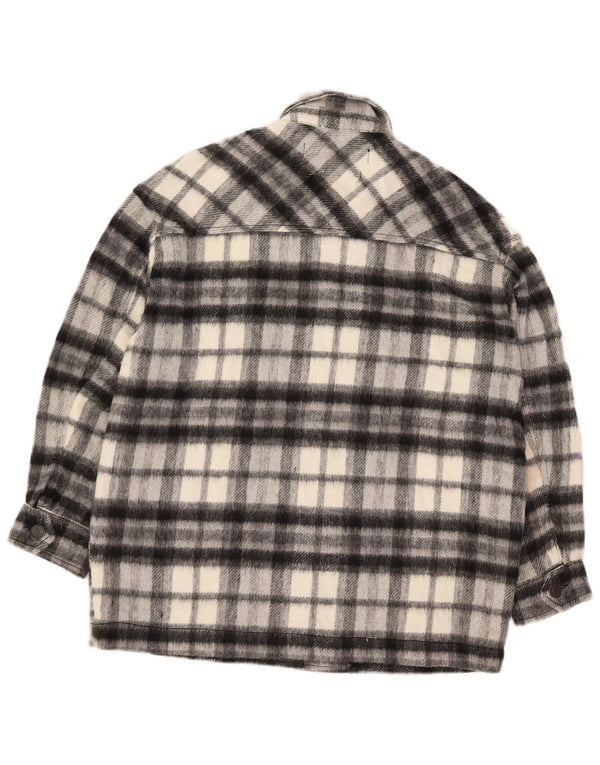 Damska koszula flanelowa oversize Lumberjack Zara UK 6 XS w czarną kratkę