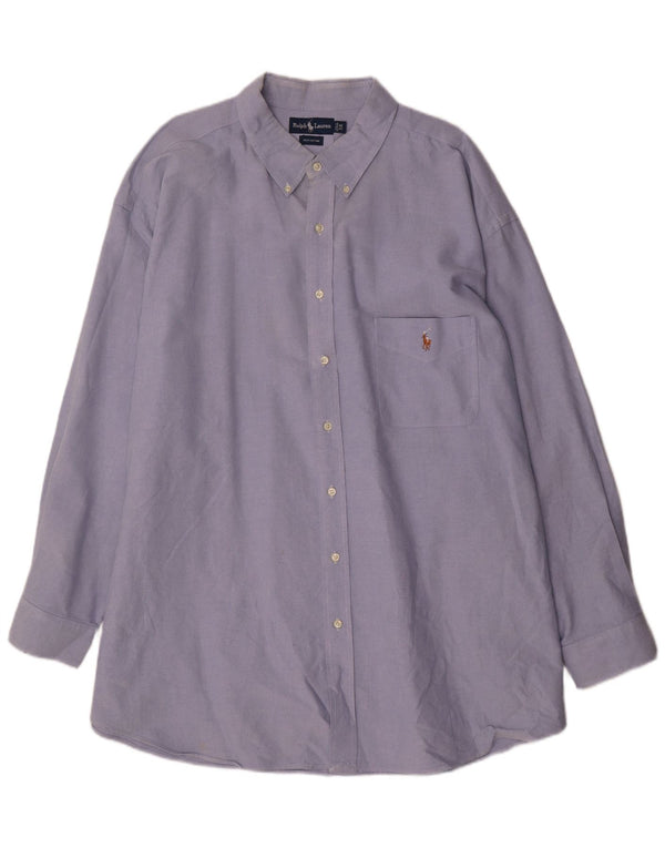 Koszula męska Ralph Lauren, duża, 4XL, niebieska, bawełniana
