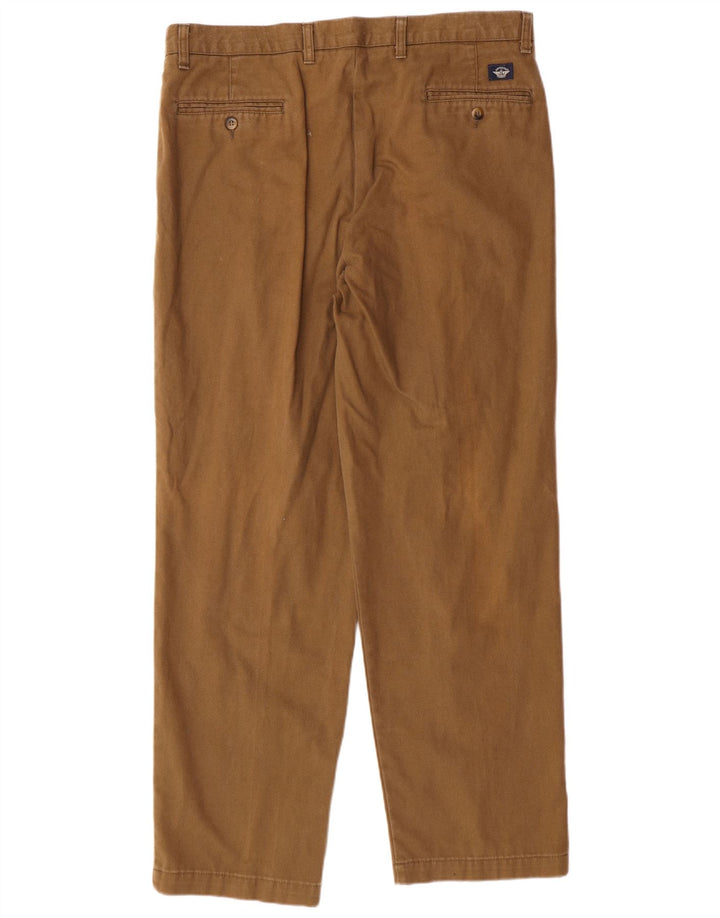 Męskie spodnie chino w kolorze khaki Dockers W38 L32 Beżowa, bawełniana klasyczna