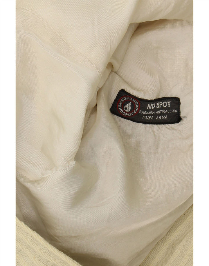 FACIS Womens 1 Button Blazer Jacket UK 10 Small Yellow Striped Vintage Facis and Second-Hand Facis from Messina Hembry 