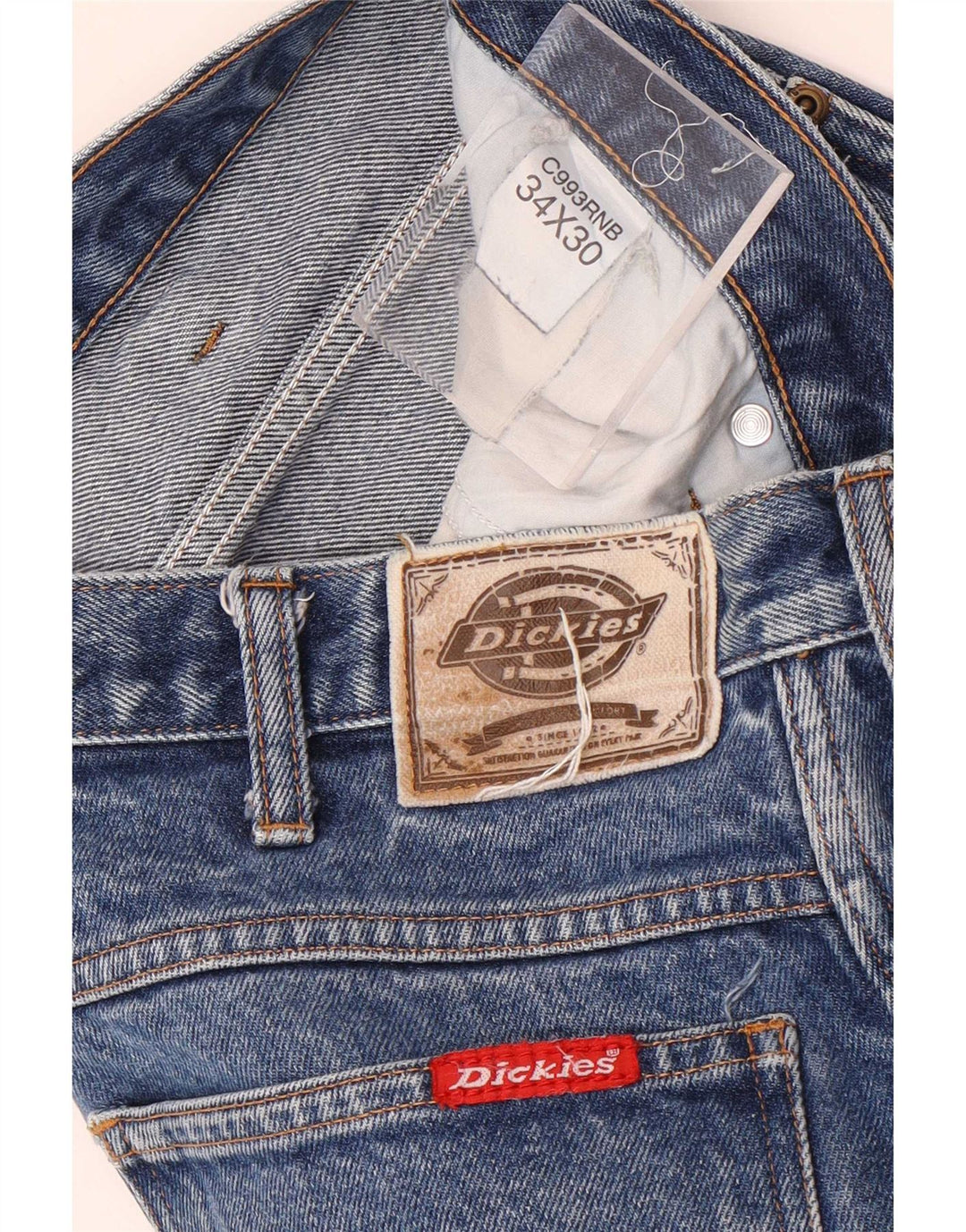 Męskie proste dżinsy Dickies W34 L27 Niebieskie