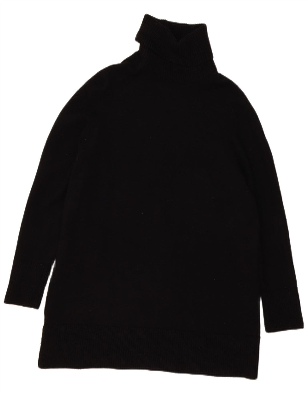 Damski sweter oversize z golfem Zara UK 10 Small, czarna wiskoza