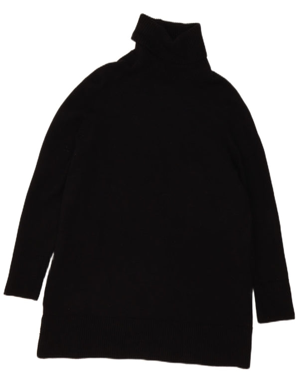 Damski sweter oversize z golfem Zara UK 10 Small, czarna wiskoza