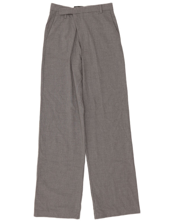 Zara Womens Wide Leg Suit Trousers Small W26 L31 Grey Polyester