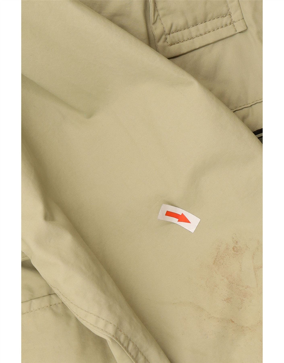 Męska kurtka Anorak z kapturem CAT UK 40, duża, bawełniana khaki