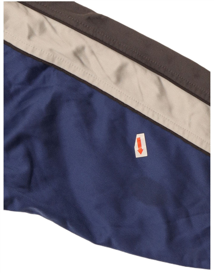 Kurtka dresowa dla chłopców Kappa, duża, niebieska, z blokami kolorów, 9-10 lat