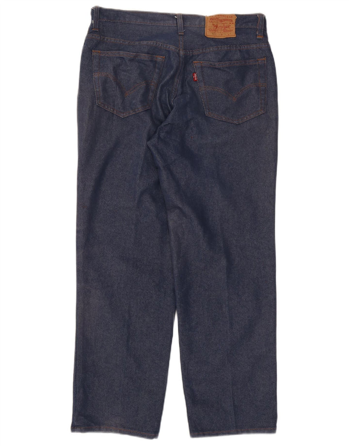 Damskie jeansy Levi's 501 Straight W30 L28 Granatowe