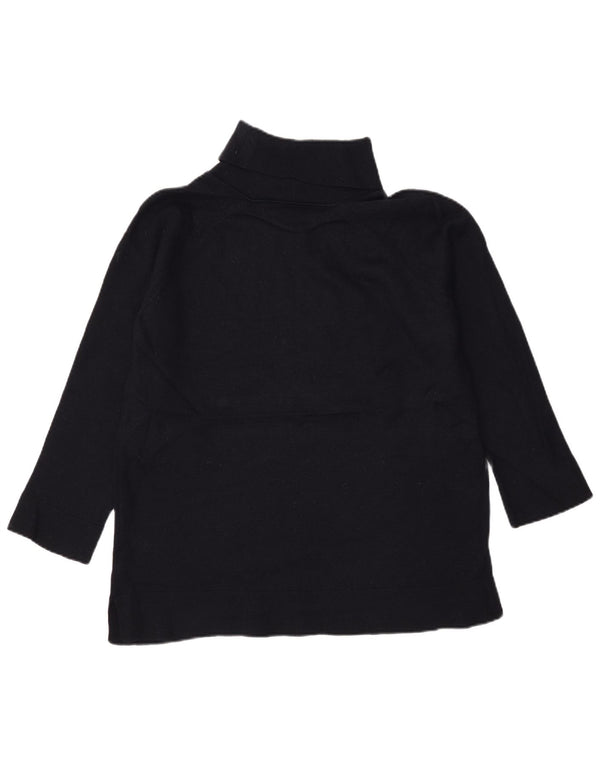 Marks & Spencer Damski sweter z golfem UK 16, duży, granatowy