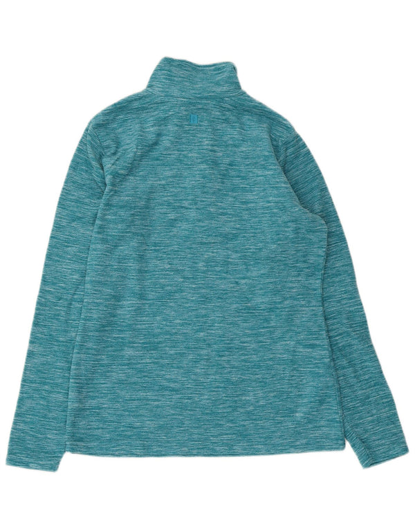 Damski sweter polarowy Mountain Warehouse z zamkiem błyskawicznym UK 10, mały, niebieski, nakrapiany