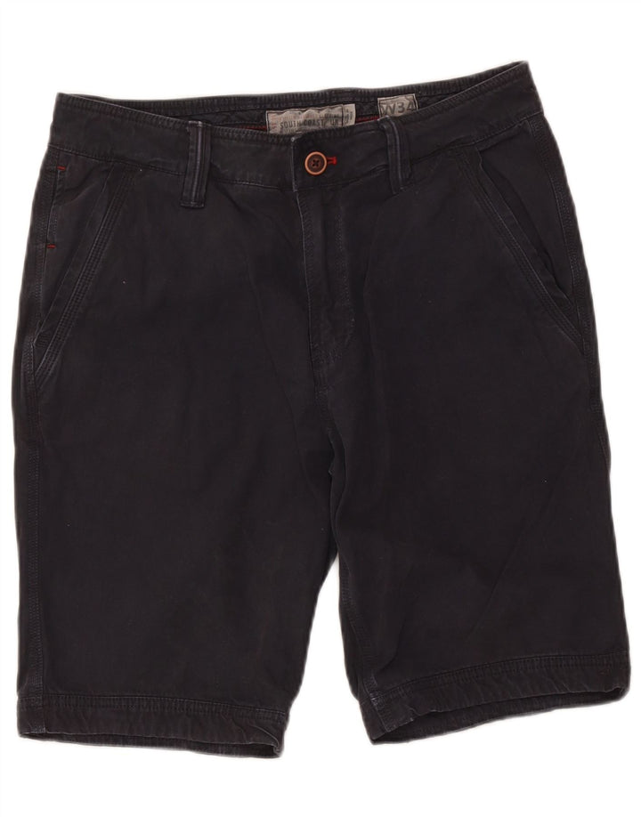 Męskie spodenki Chino Fat Face W34, duże, czarne, bawełniane