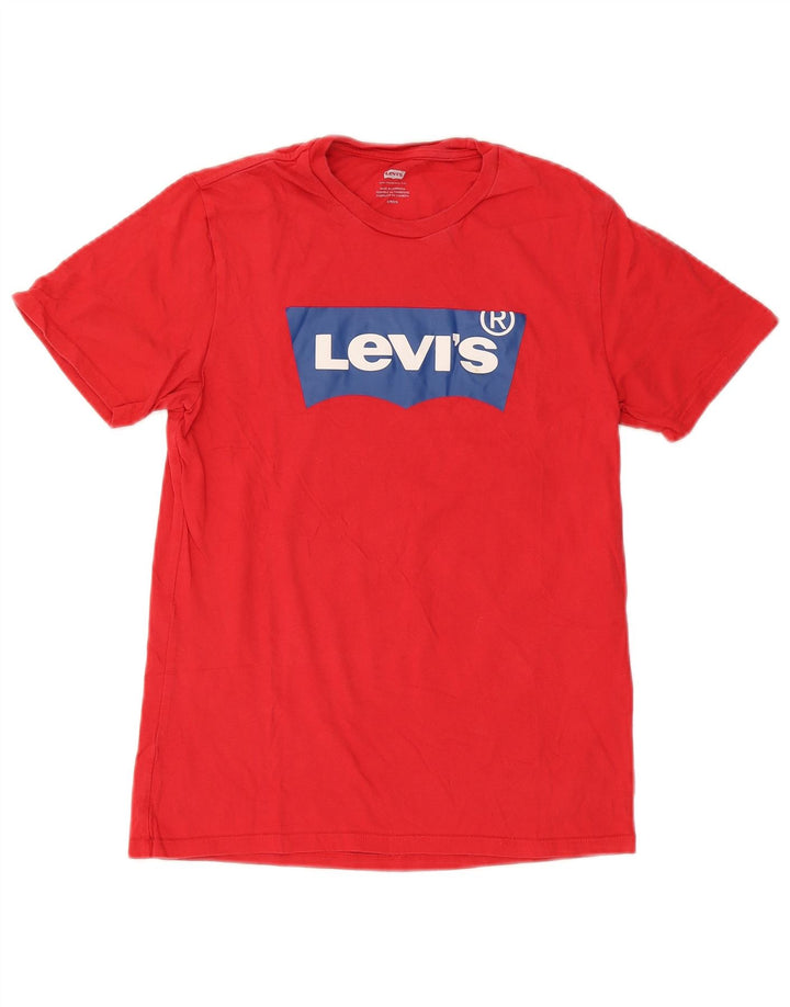 Męski T-shirt z grafiką Levi's, mały, czerwony