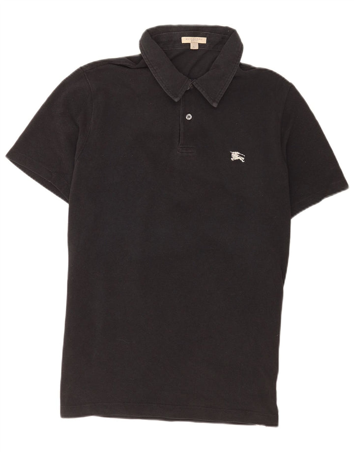 Męska koszulka polo Burberry, średnia czarna
