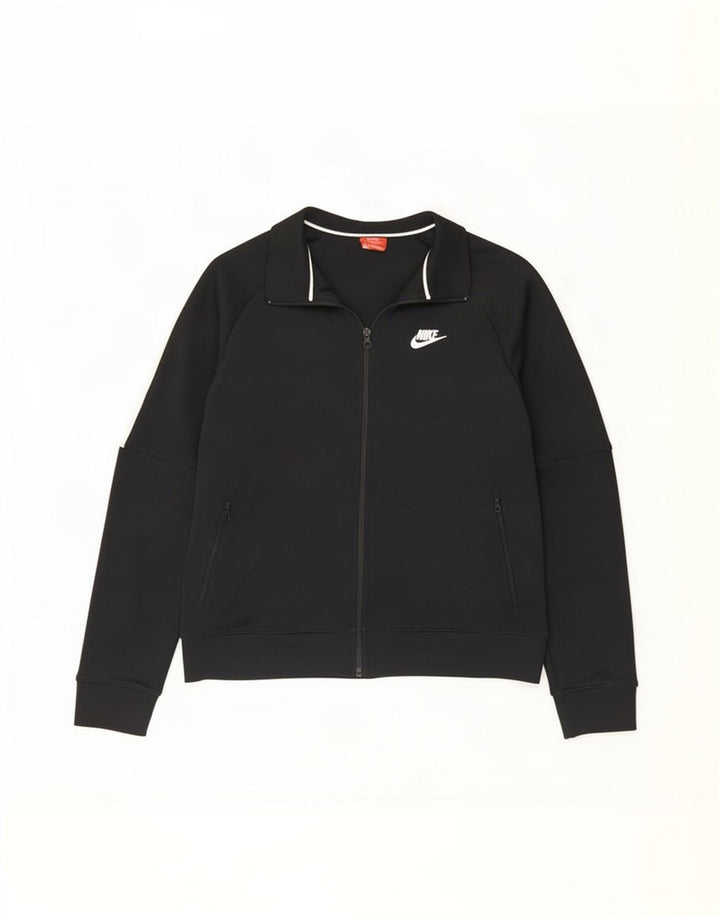 Męska kurtka dresowa Nike, duża, czarna, poliestrowa z blokami kolorów
