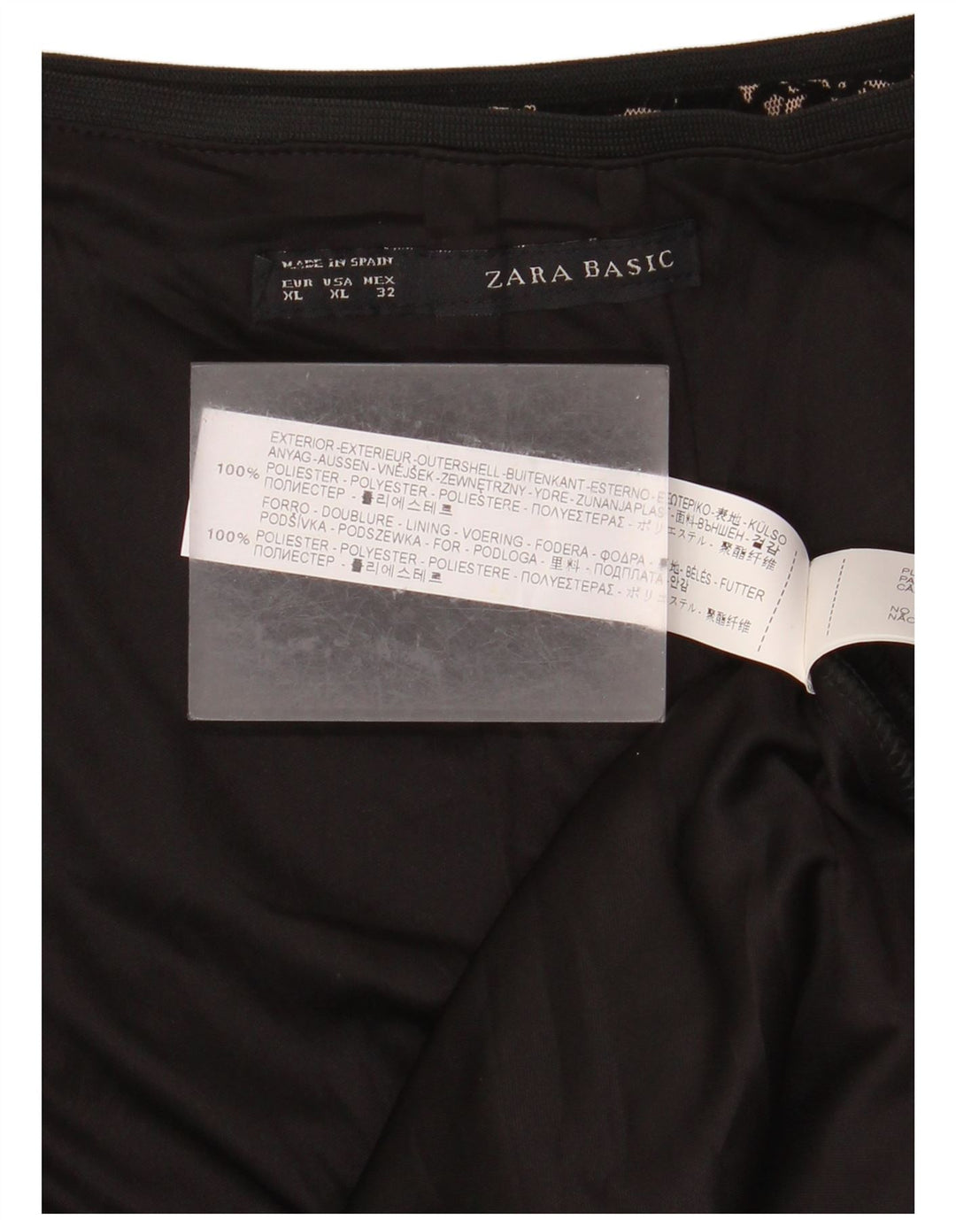 Damska spódnica midi Zara XS W30 Czarny kwiatowy poliester