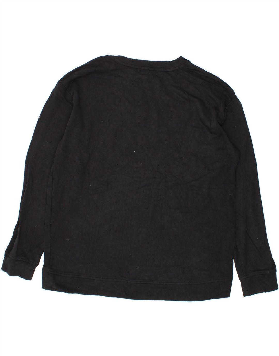 ORVIS Womens Oversized Sweatshirt Jumper UK 14 Medium Black Polyester Vintage Orvis and Second-Hand Orvis from Messina Hembry 