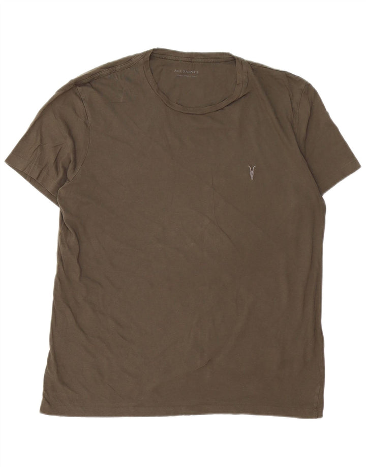 T-shirt męski ALL SAINTS, duży, bawełniany khaki
